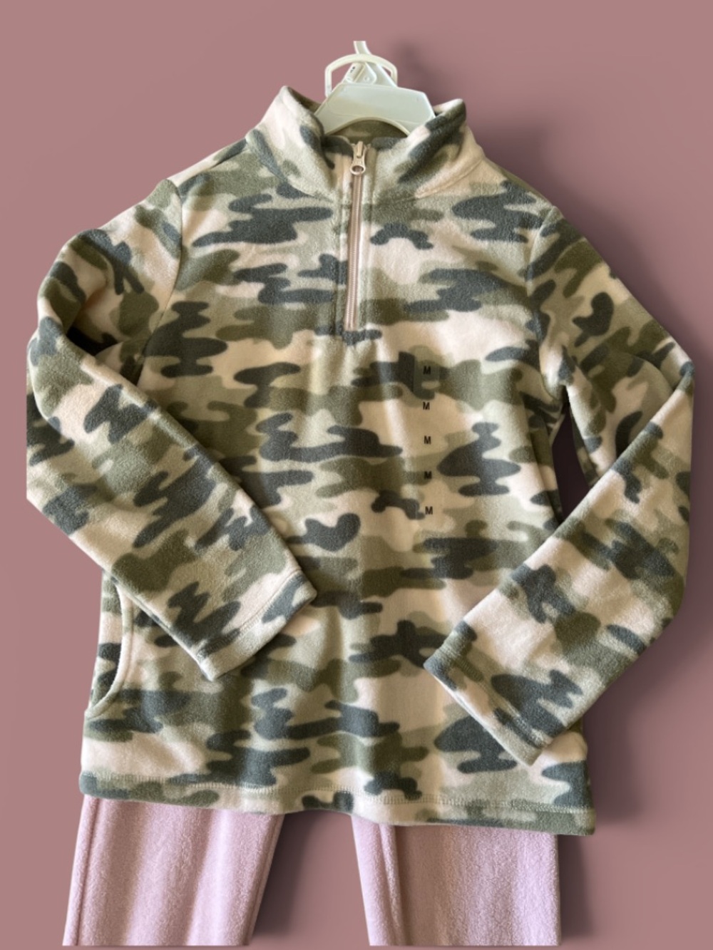 Kids Camouflage Fleece Pajama Set  The Children’s Place 7 M